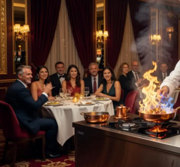 Pokaz kulinarny i rozrywkowy w restauracji Krago Vibe